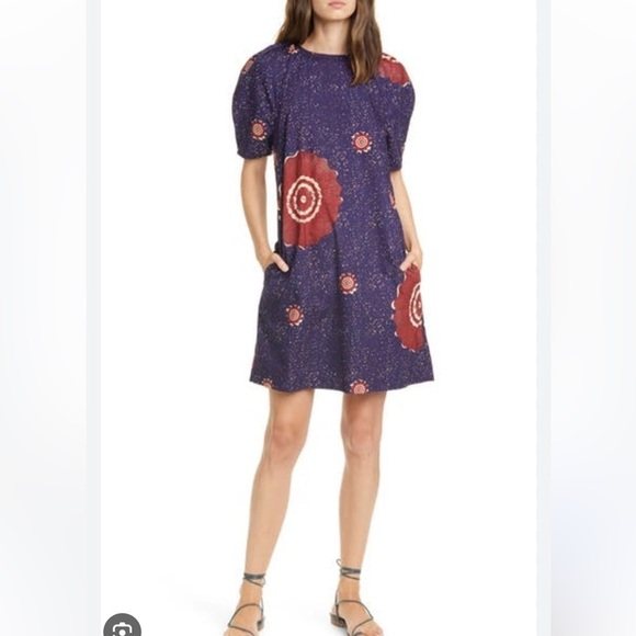 Ulla Johnson Waverly Poplin Shift Dress - Picture 2 of 8